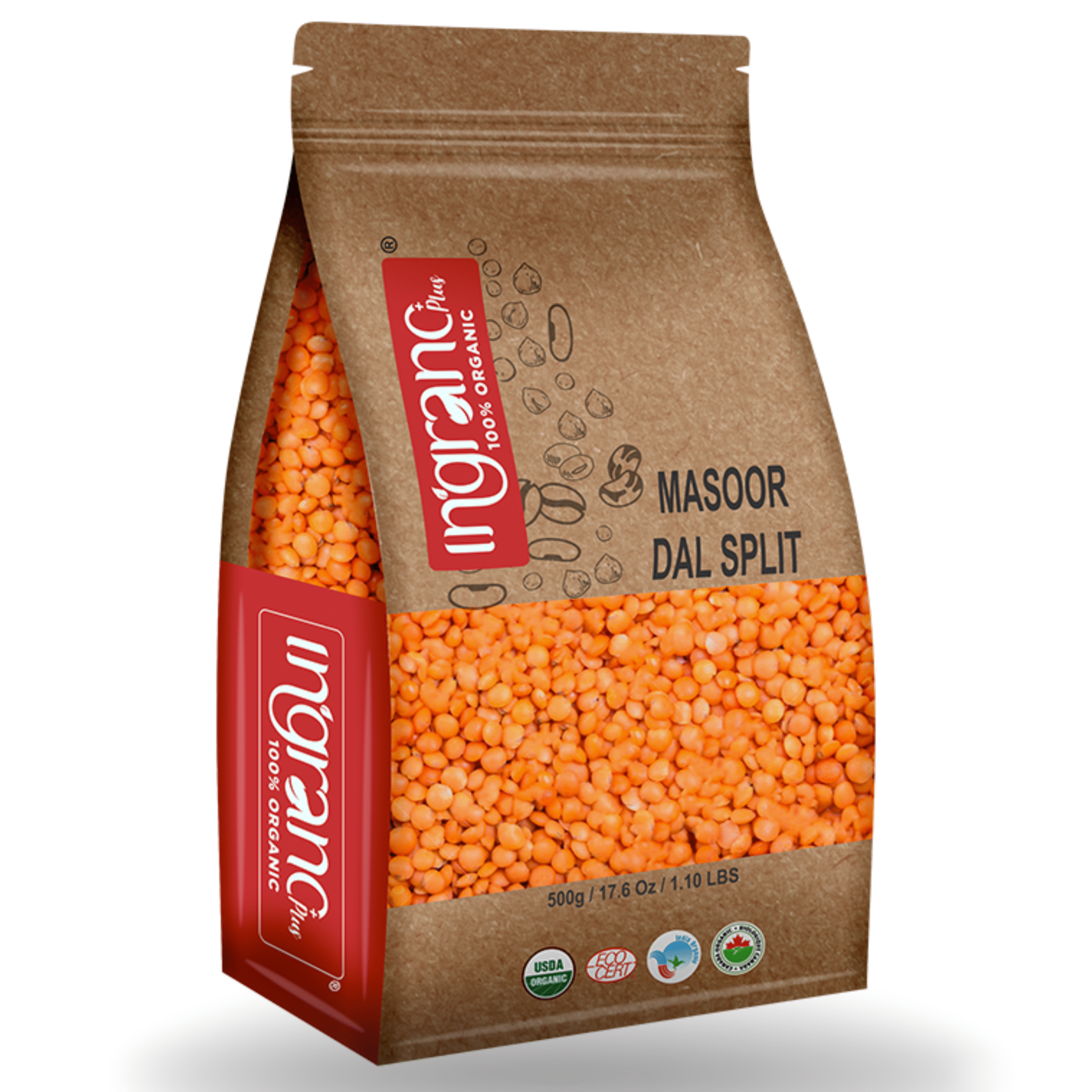 Organic Masoor Dal (Mogar)